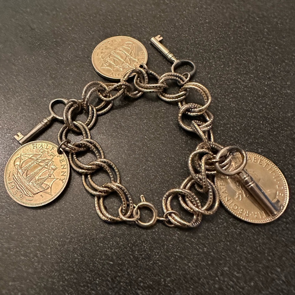 1959 Half Penny Bracelet Vintage